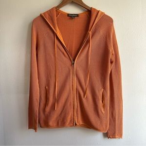 Tommy Bahama Women's Orange Zip Hoodie Sweater